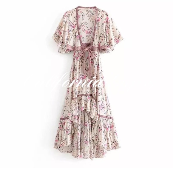 LAST ONE🎉High Low Floral Dress - Picture 12 of 16